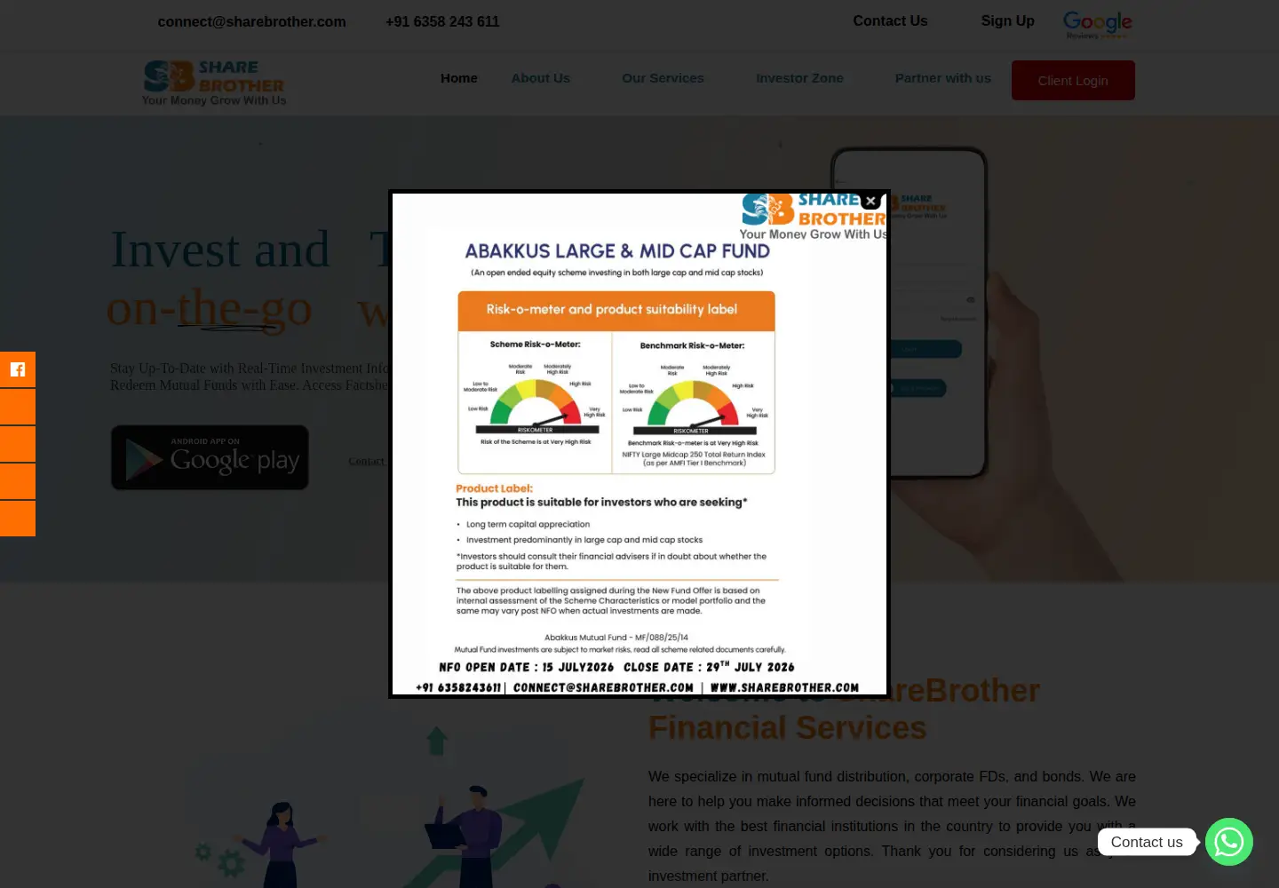 Screenshot of sharebrother.com