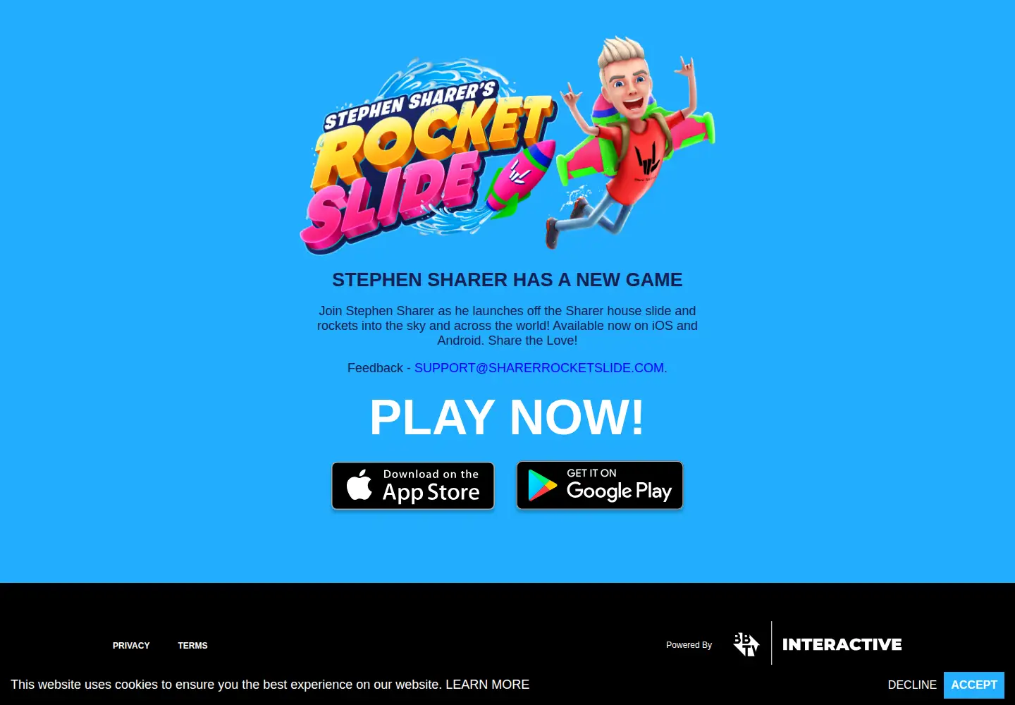 Screenshot of sharerrocketslide.com