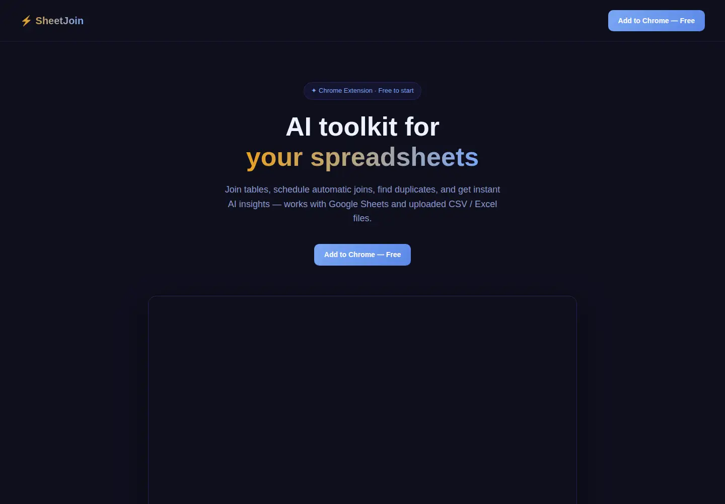 Screenshot of sheetjoin.com