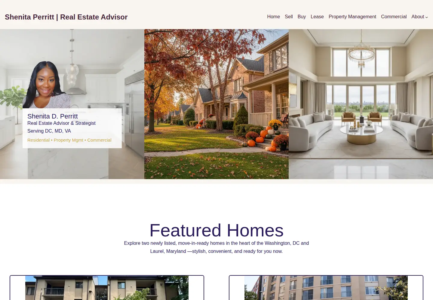 Screenshot of shenitasellsrealestate.com