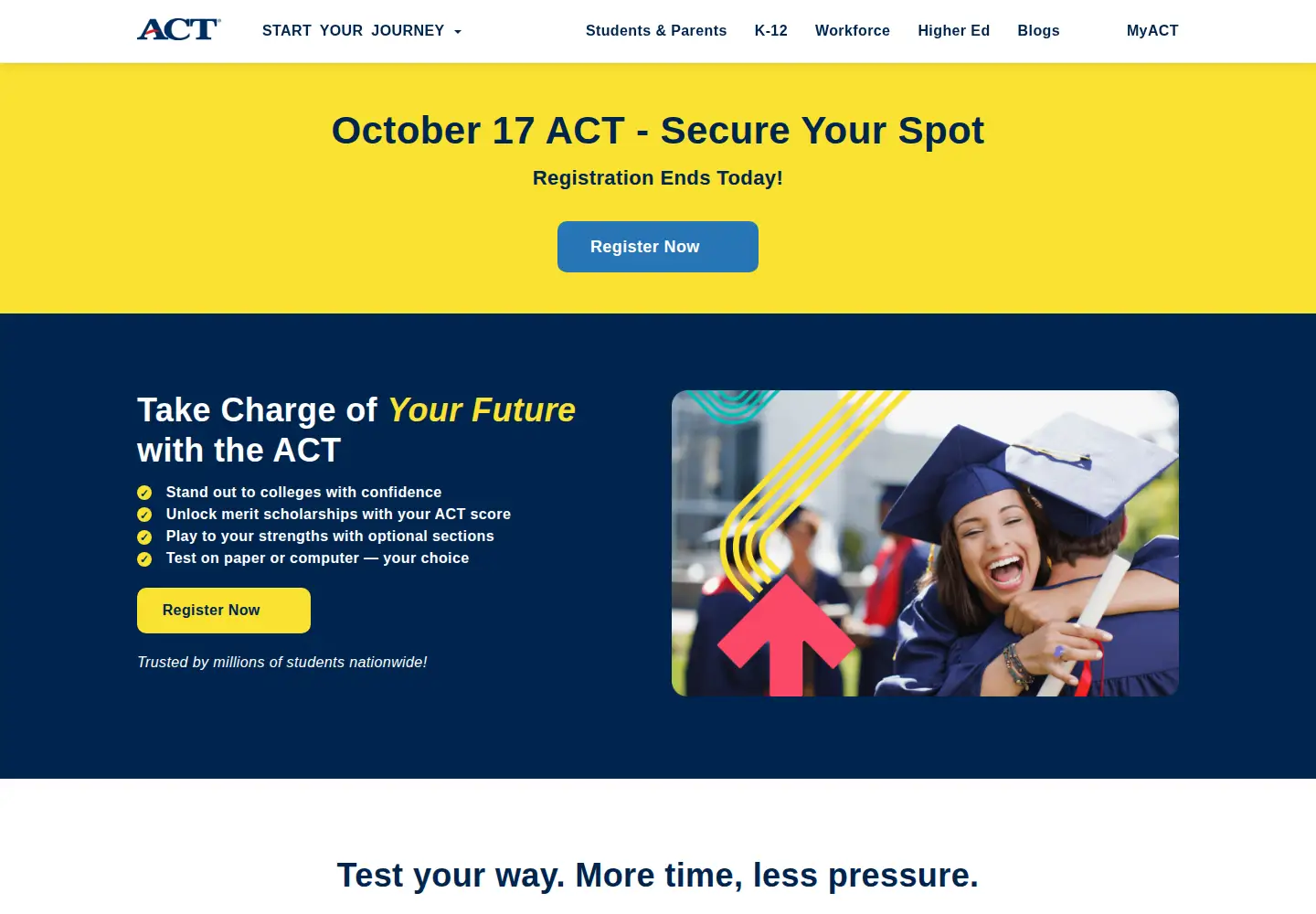 Screenshot of act.org