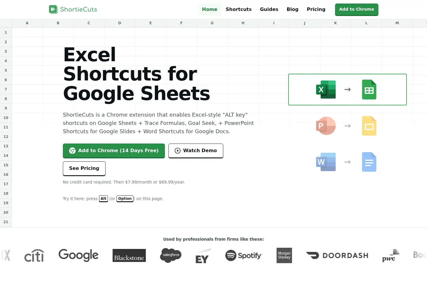 Screenshot of shortiecuts.com