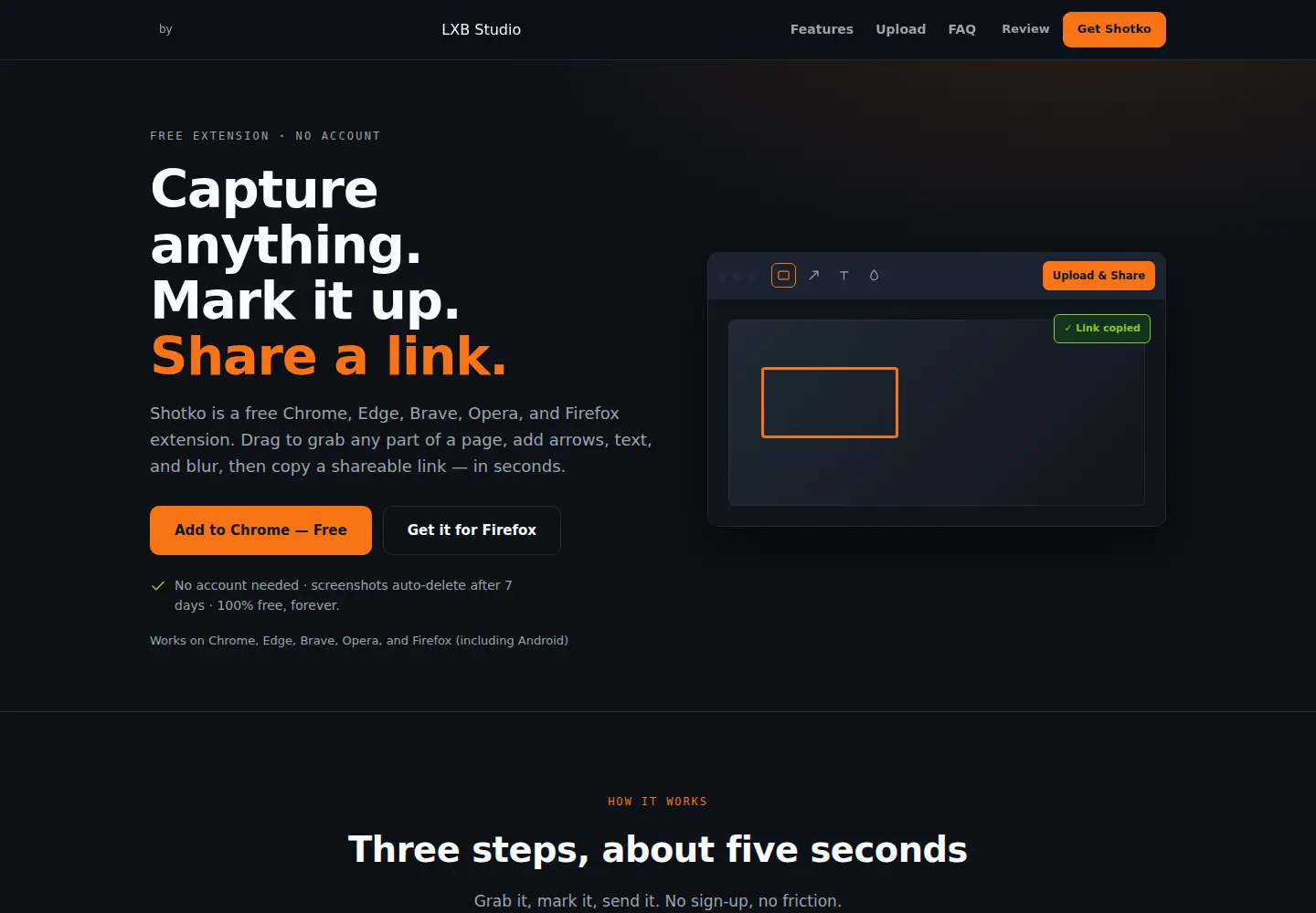 Screenshot of shotko.com
