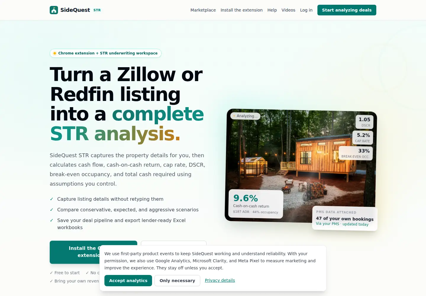 Screenshot of sidequeststr.com