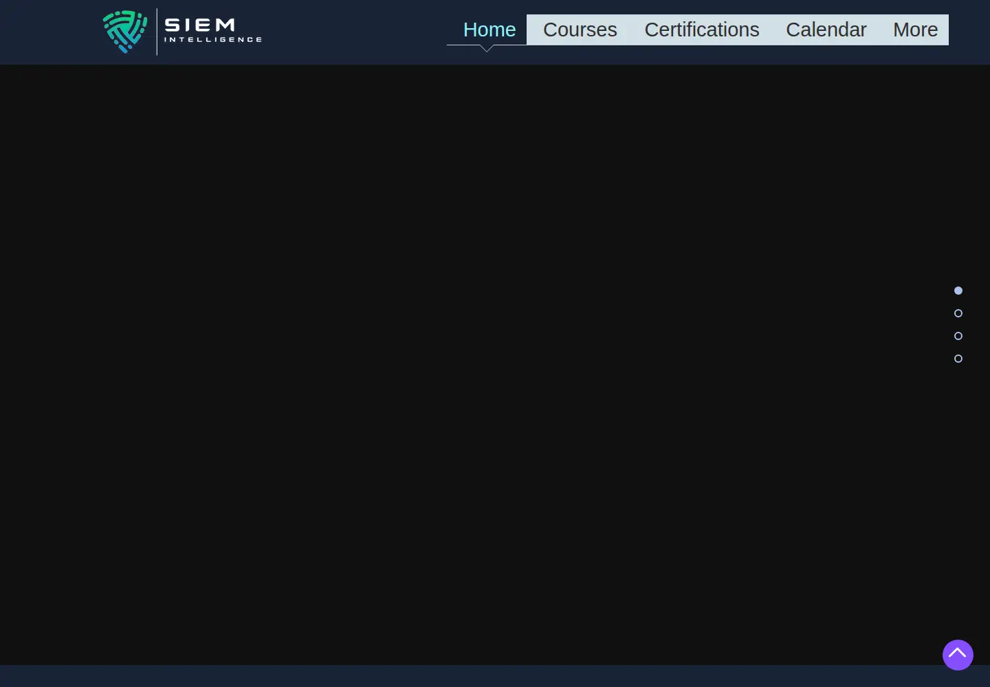 Captured homepage of siemintelligence.com in the current scan