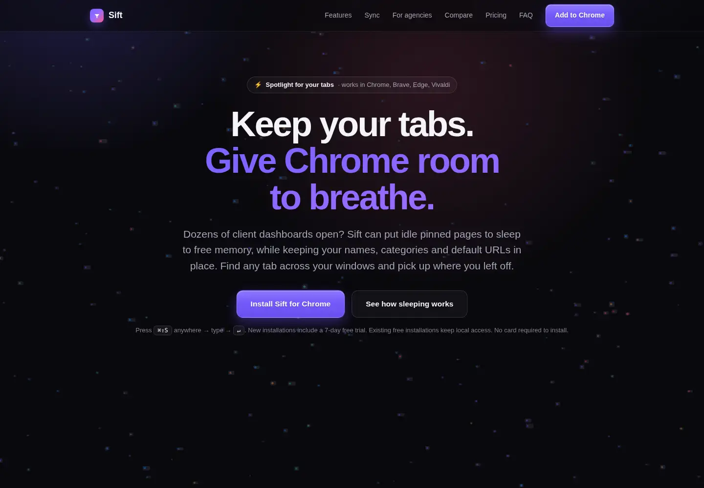 Screenshot of siftab.com