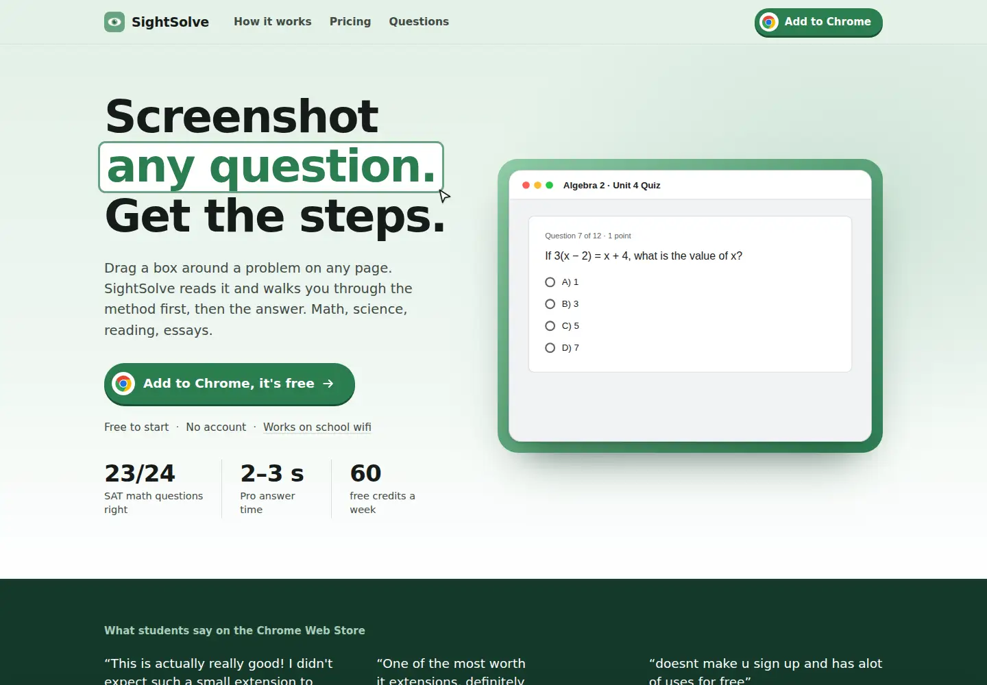 Screenshot of sightsolveai.com