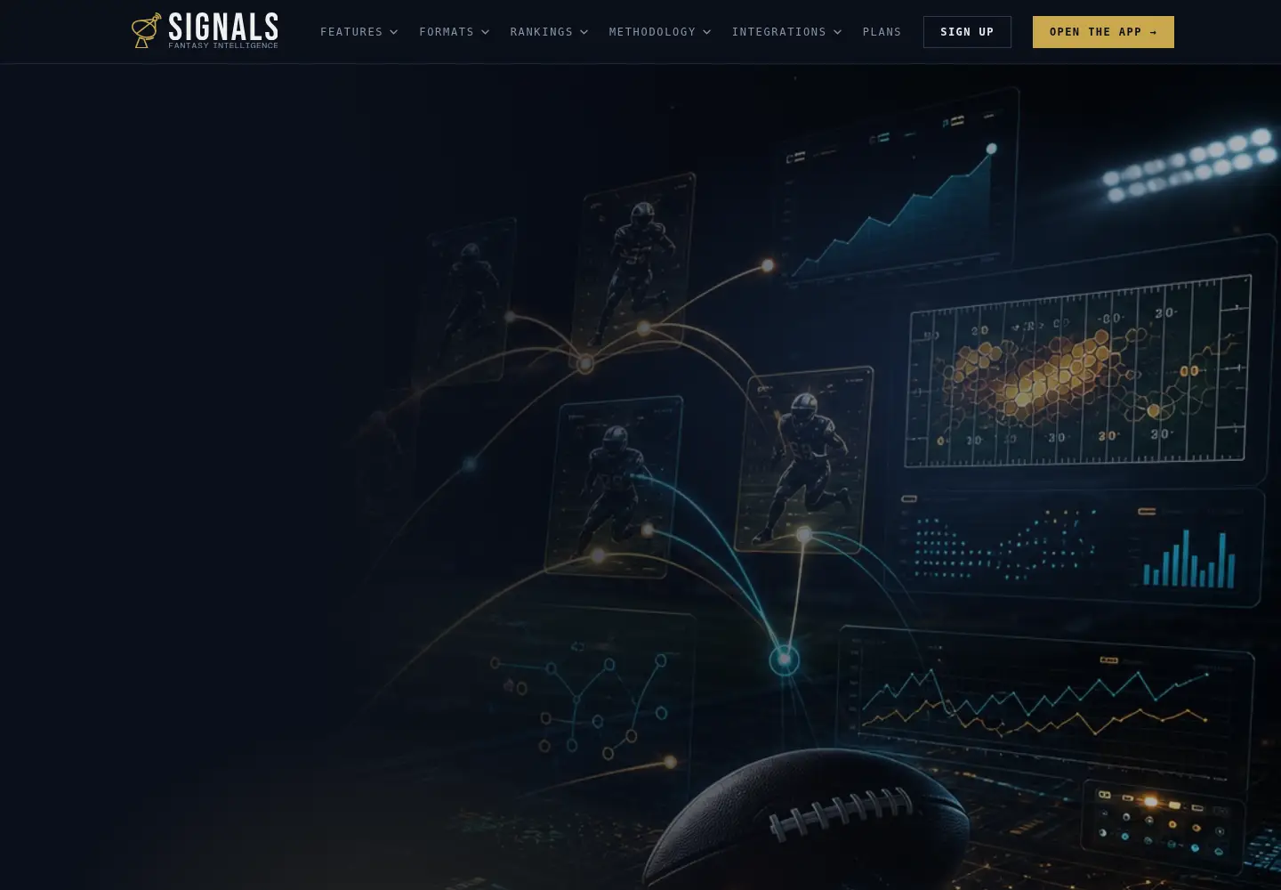 Screenshot of signalsfantasy.com