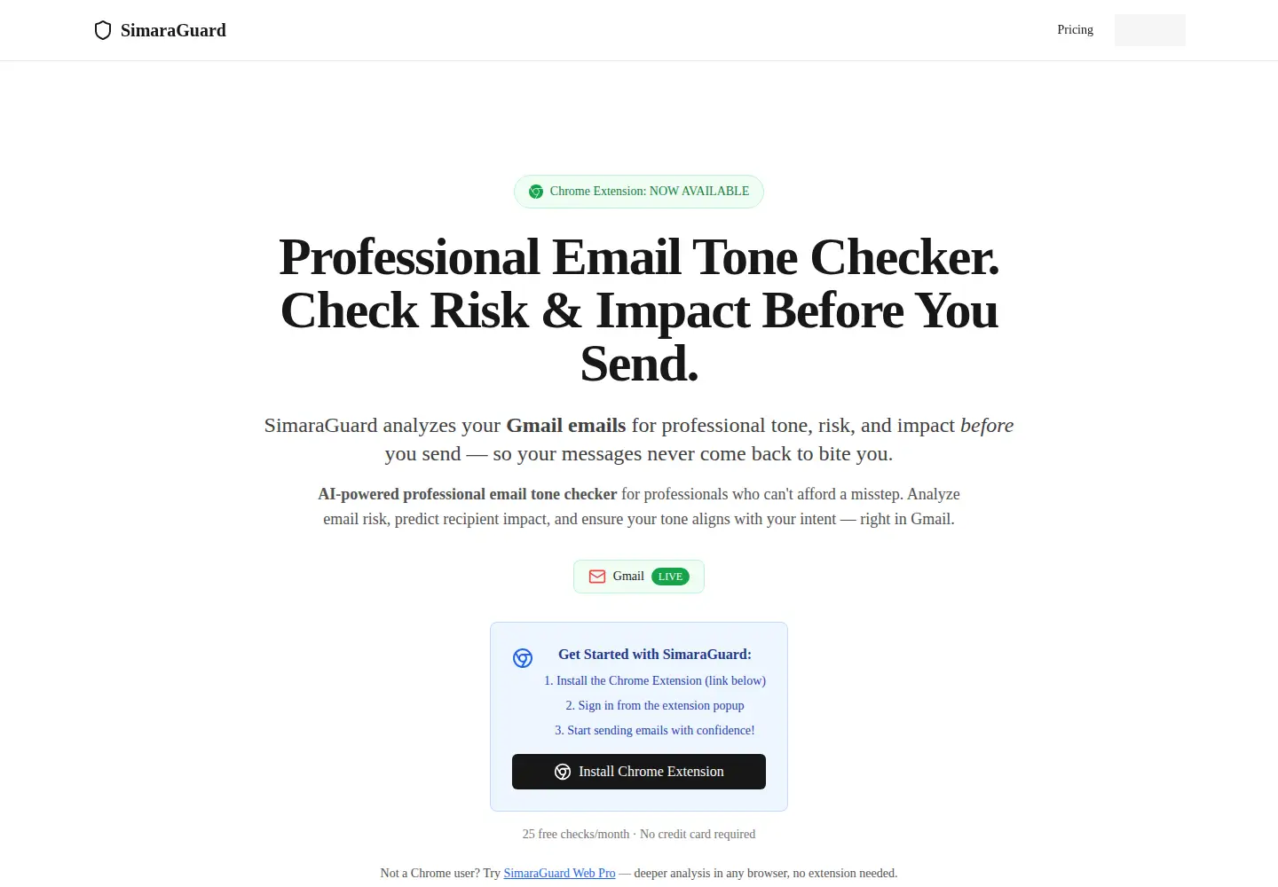 Screenshot of simaraguard.com
