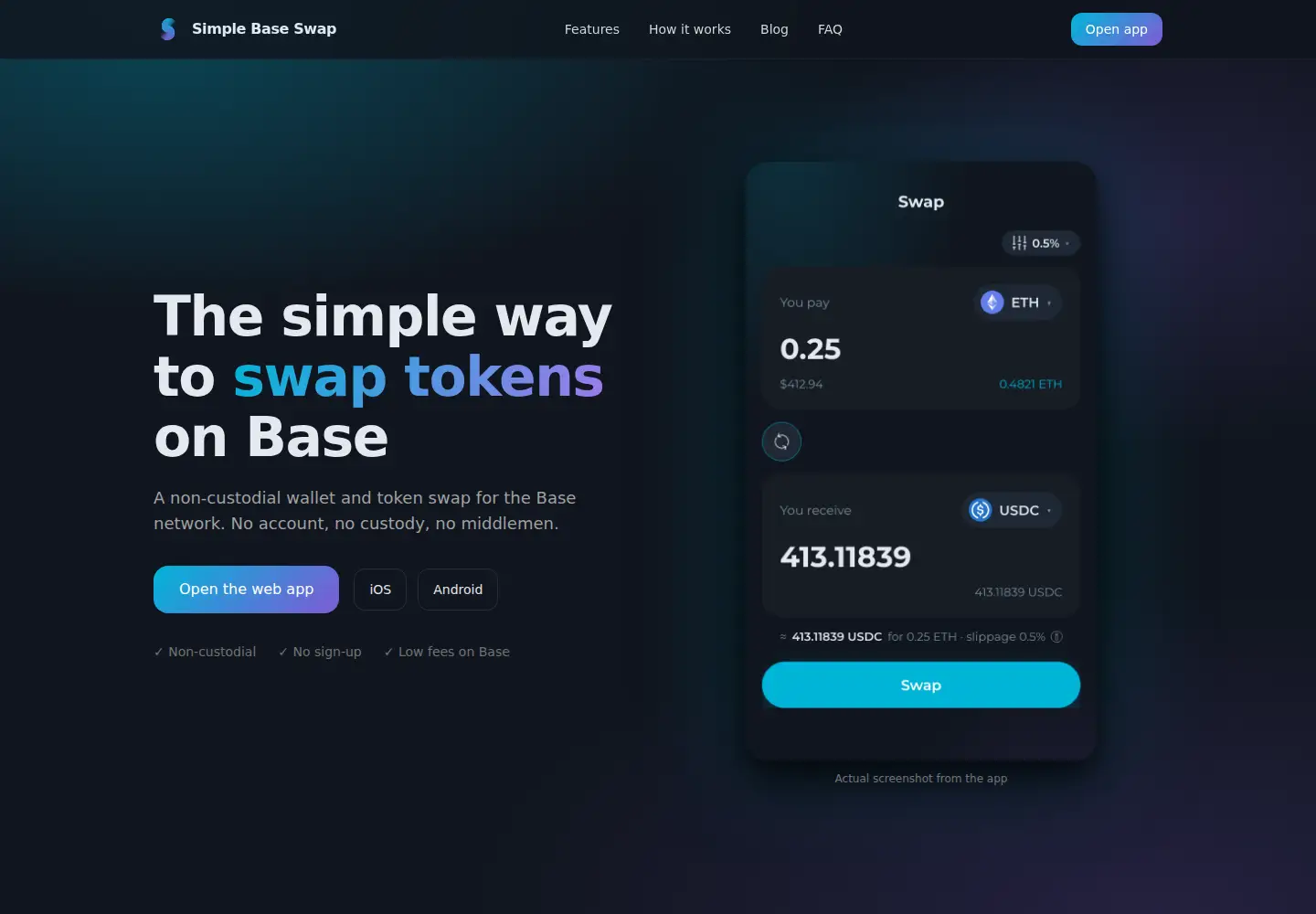 Screenshot of simplebaseswap.com