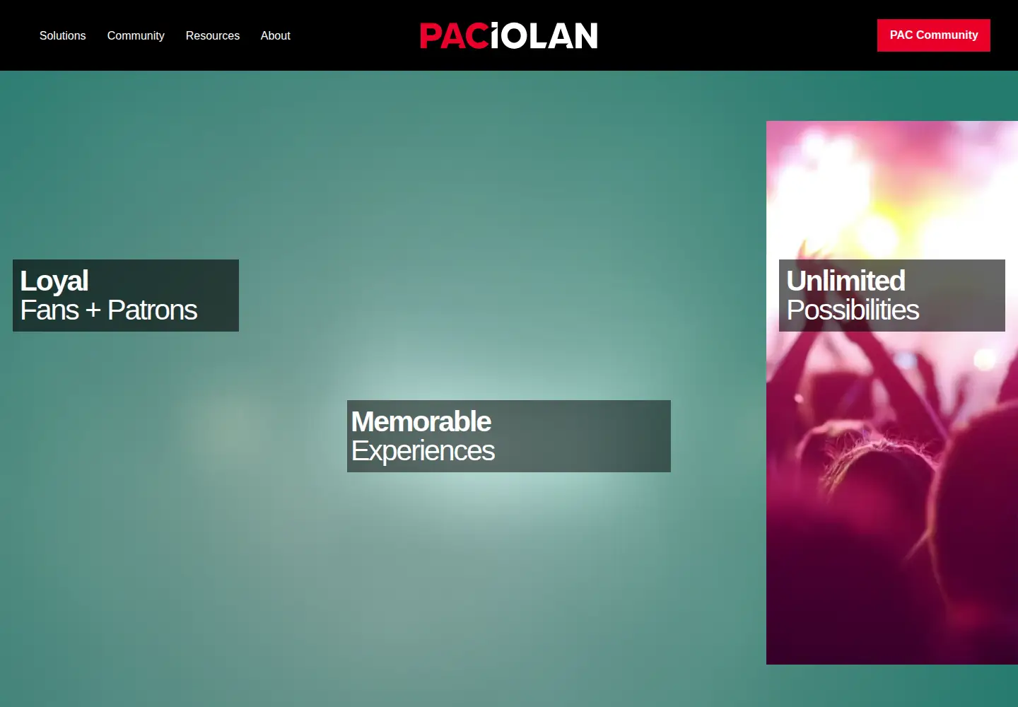 Screenshot of evenue.net