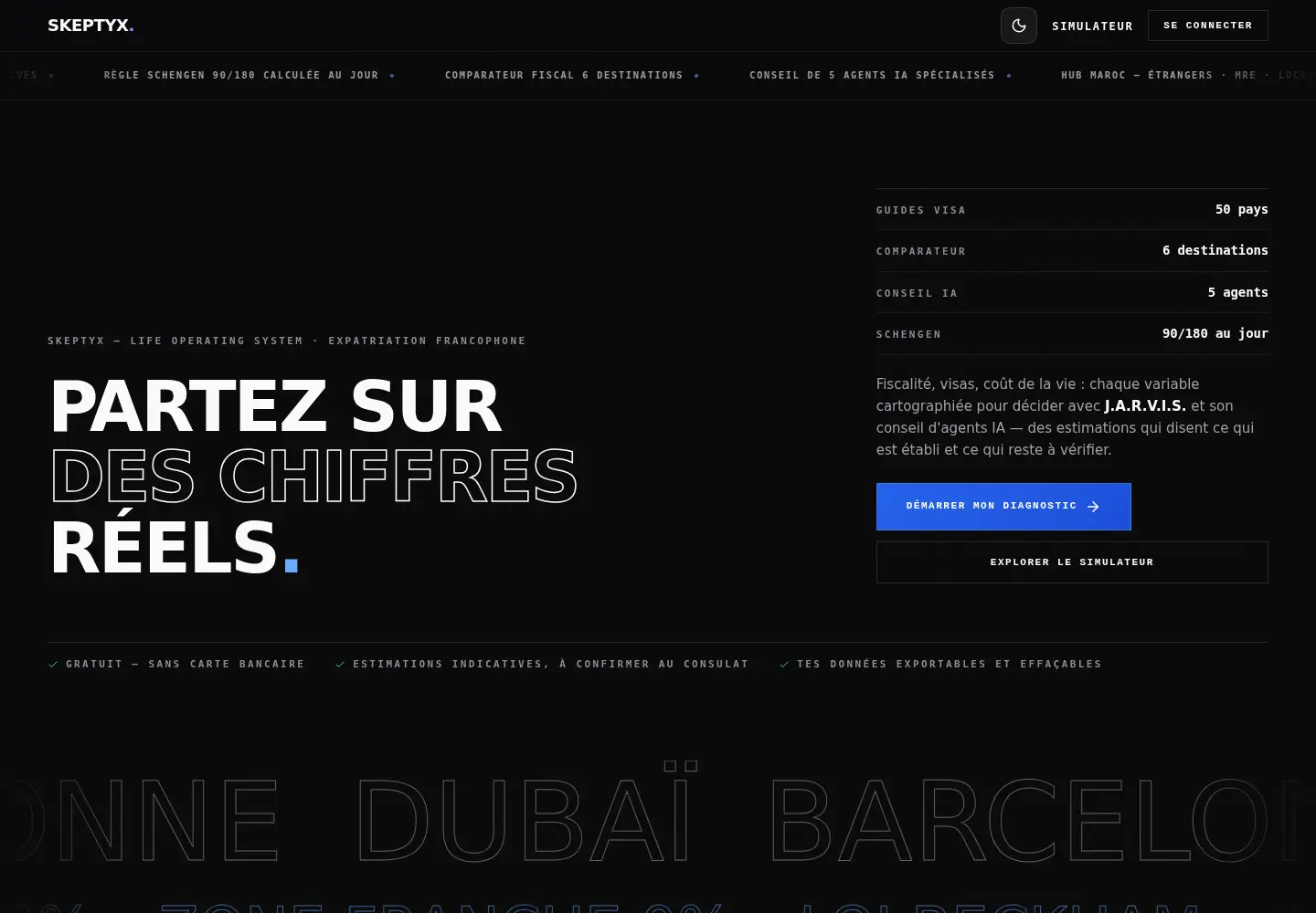 Screenshot of skeptyx.com