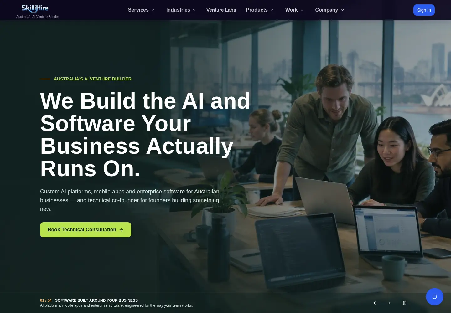 Screenshot of skillihire.com