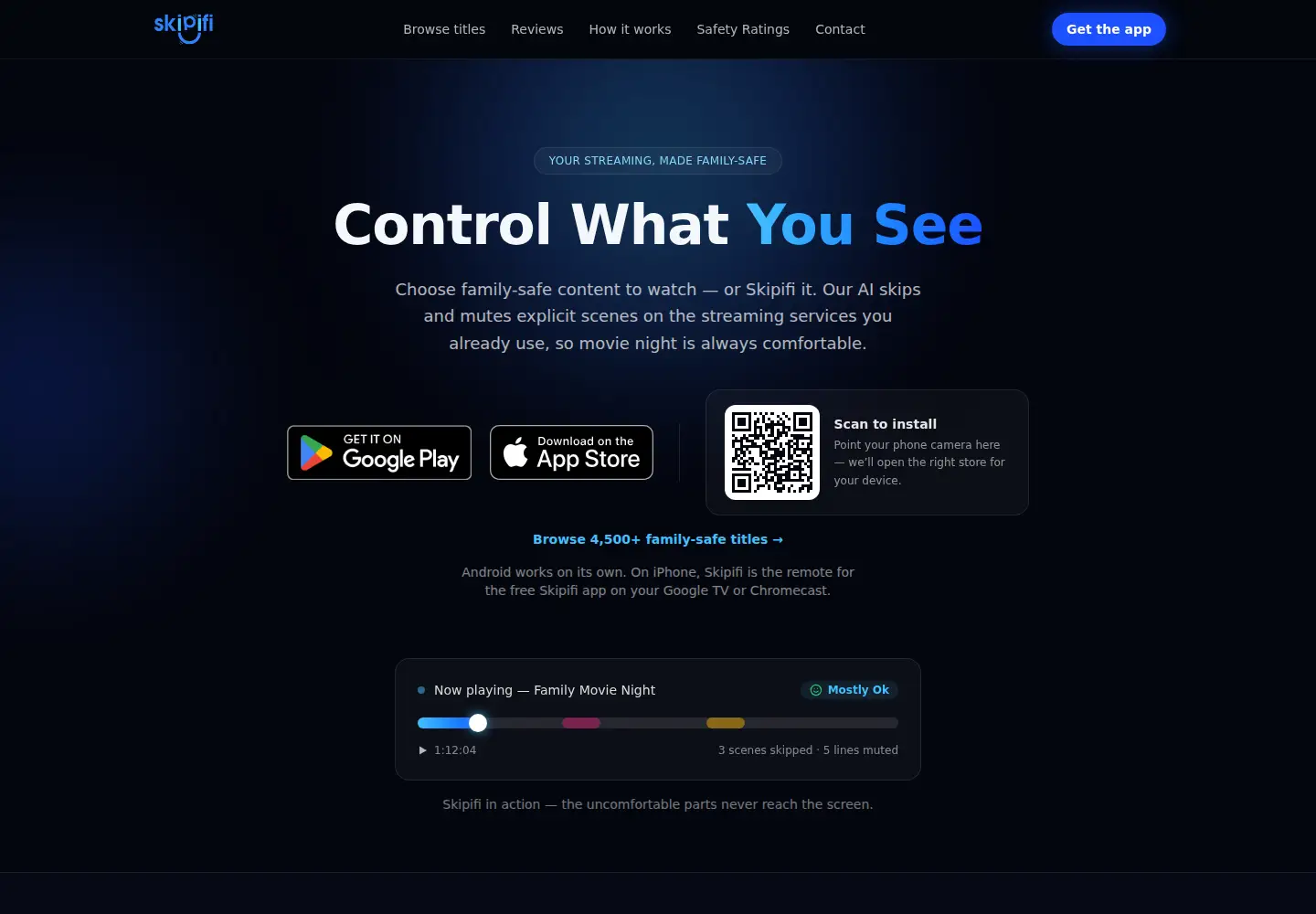 Captured homepage of skipifi.com in the current scan
