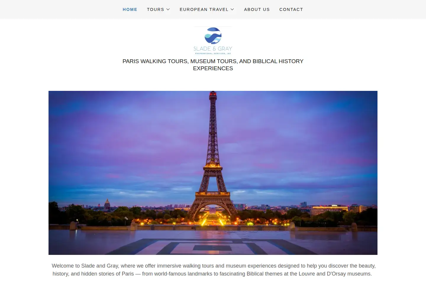 Screenshot of sladeandgray.com