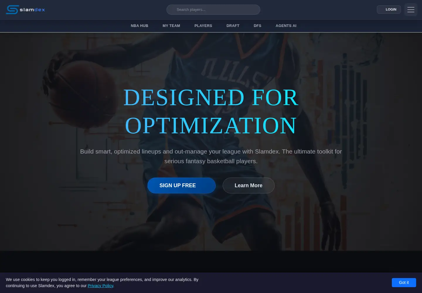 Screenshot of slamdex.com