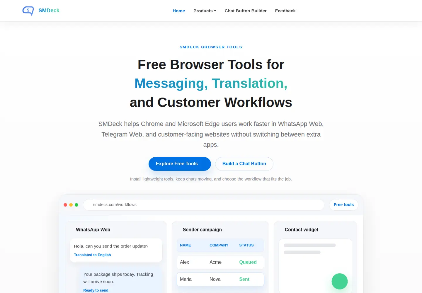Screenshot of smdeck.com