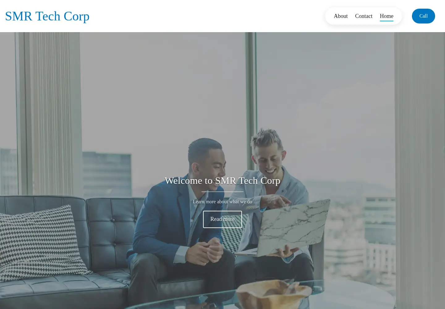 Screenshot of smrtechcorp.com