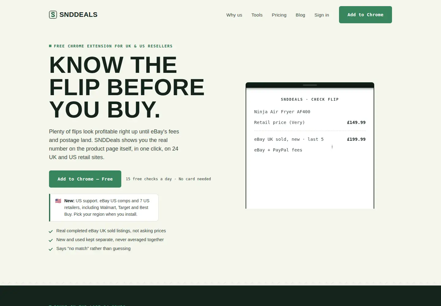 Screenshot of snddeals.com