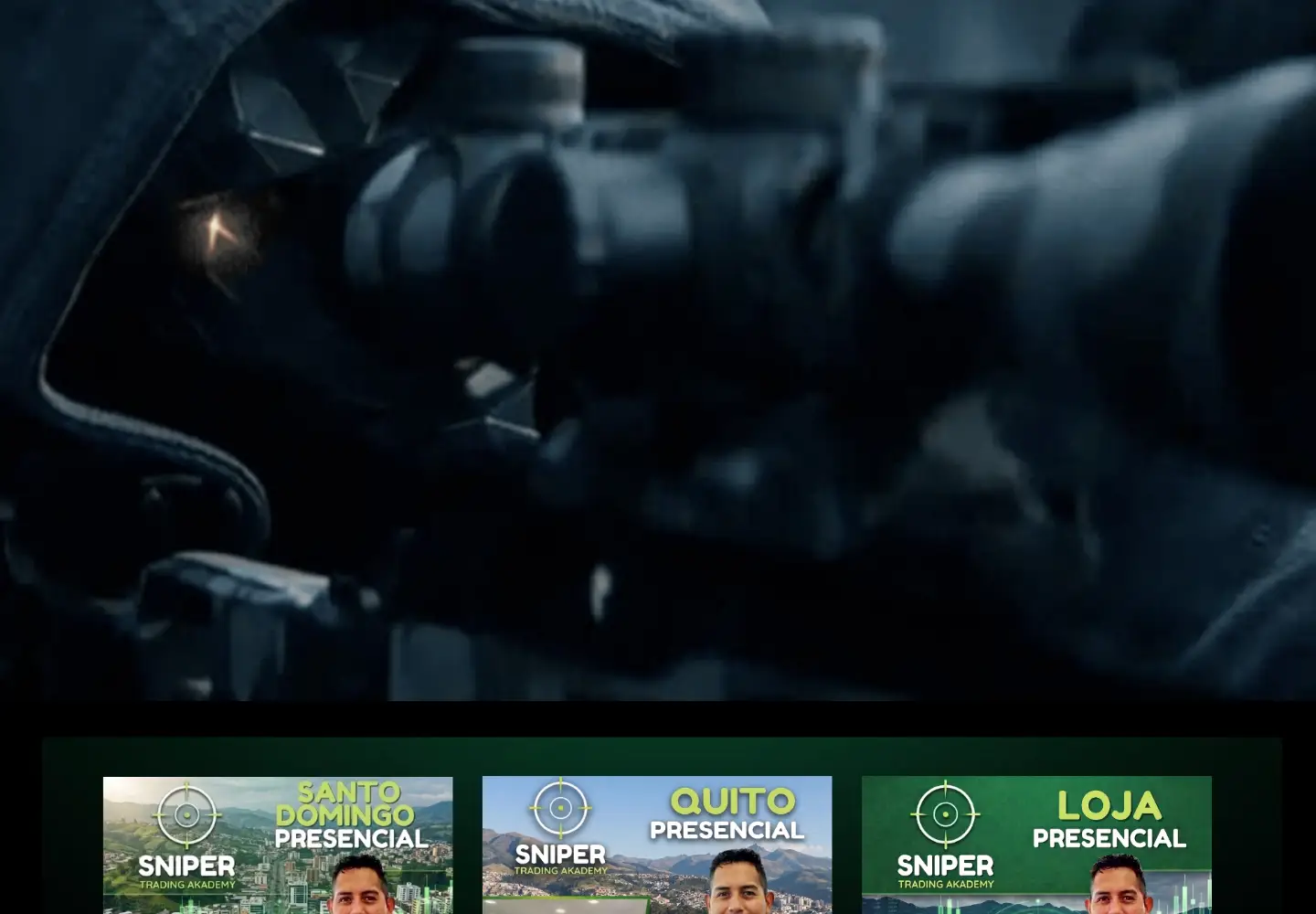 Captured homepage of snipertradingakademy.com in the current scan