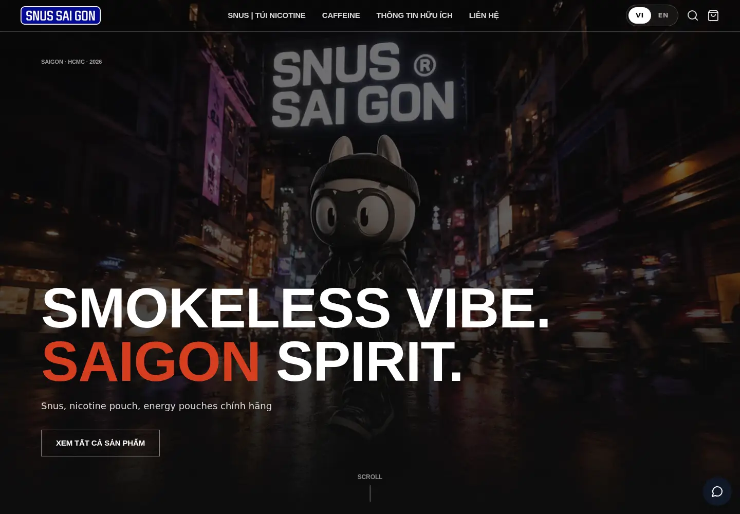 Screenshot of snussaigon.com