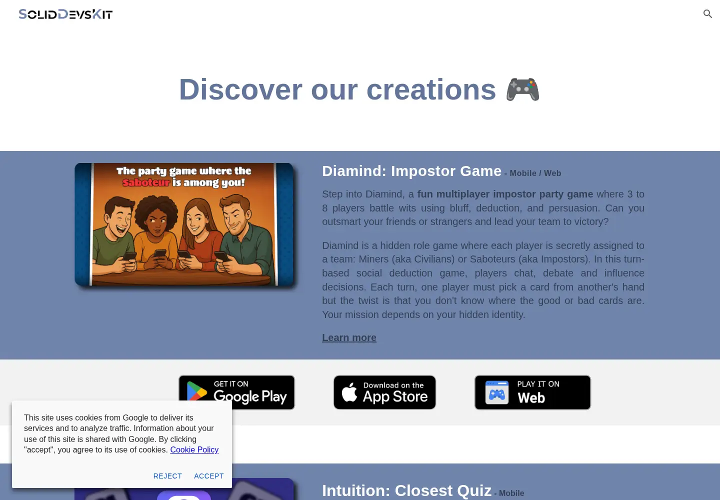 Screenshot of solid-devs-kit.com