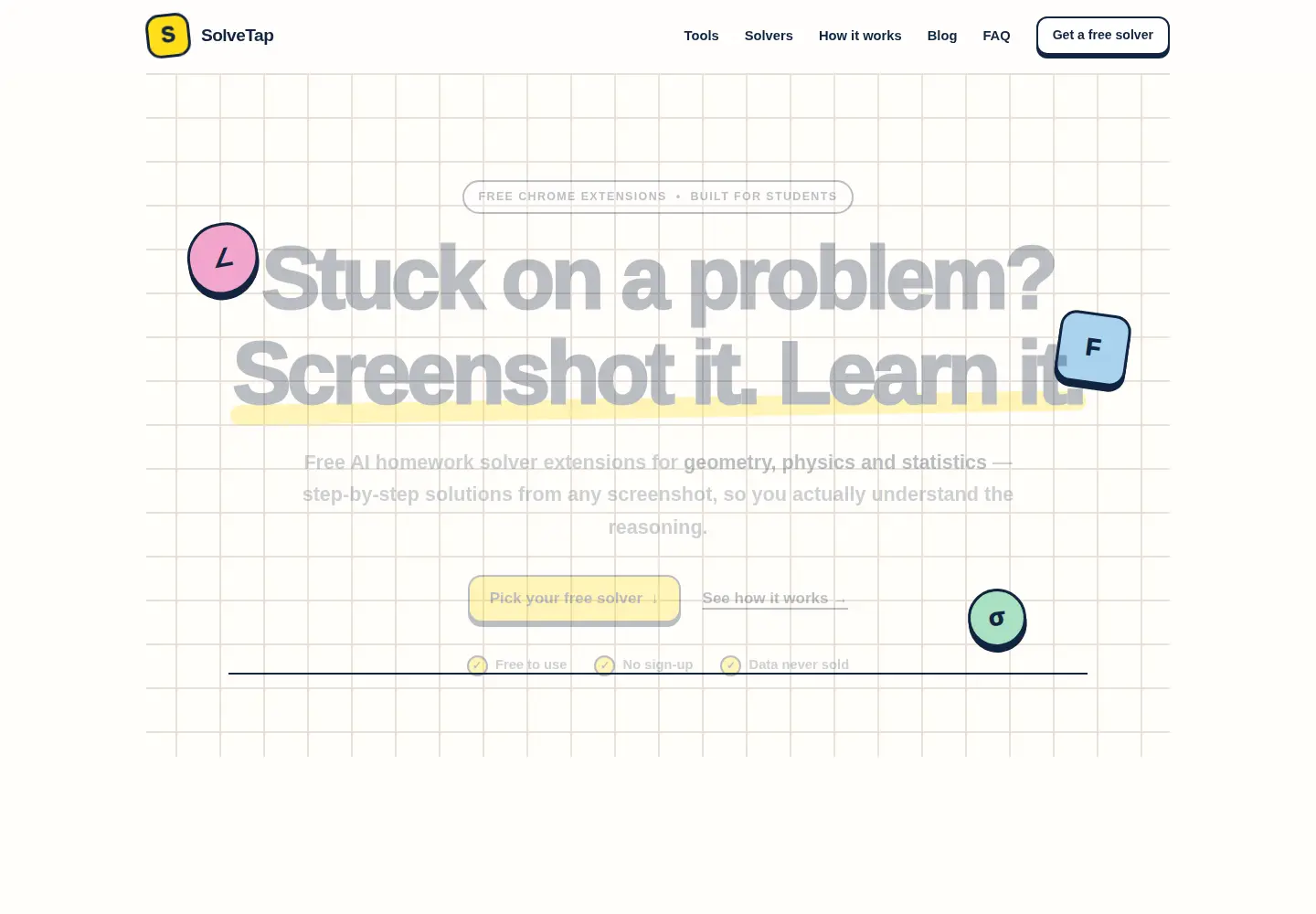 Screenshot of solvetap.com