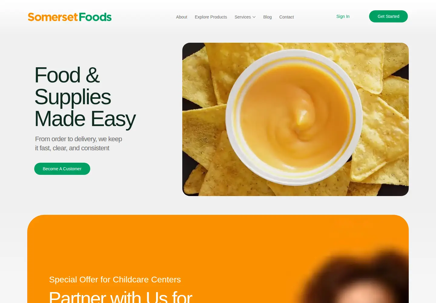 Screenshot of somersetfoods.com