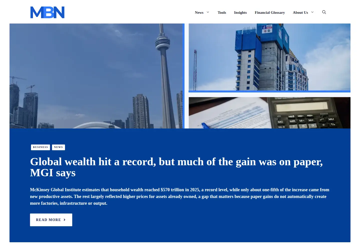 Screenshot of marketbusinessnews.com