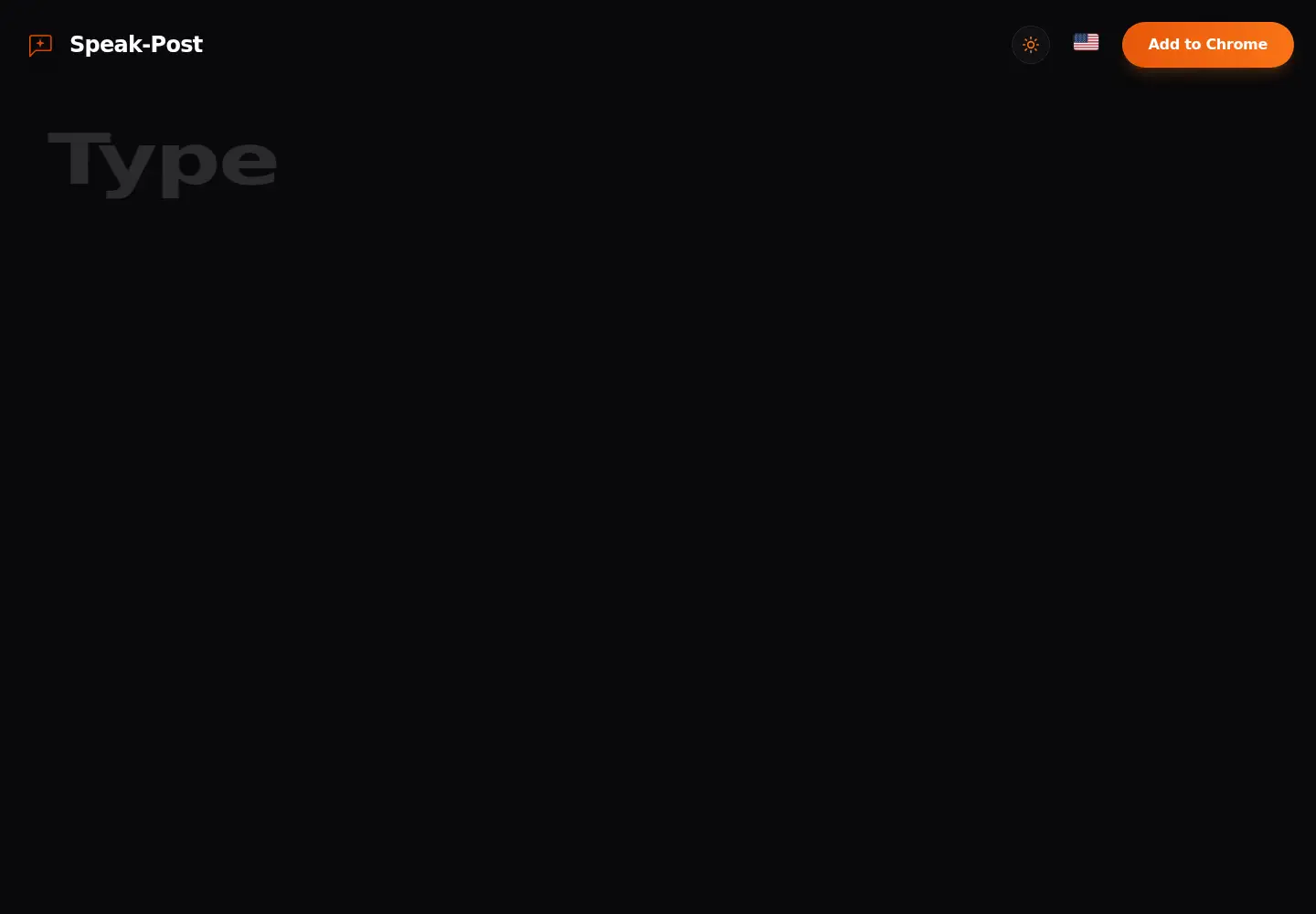 Screenshot of speak-post.com