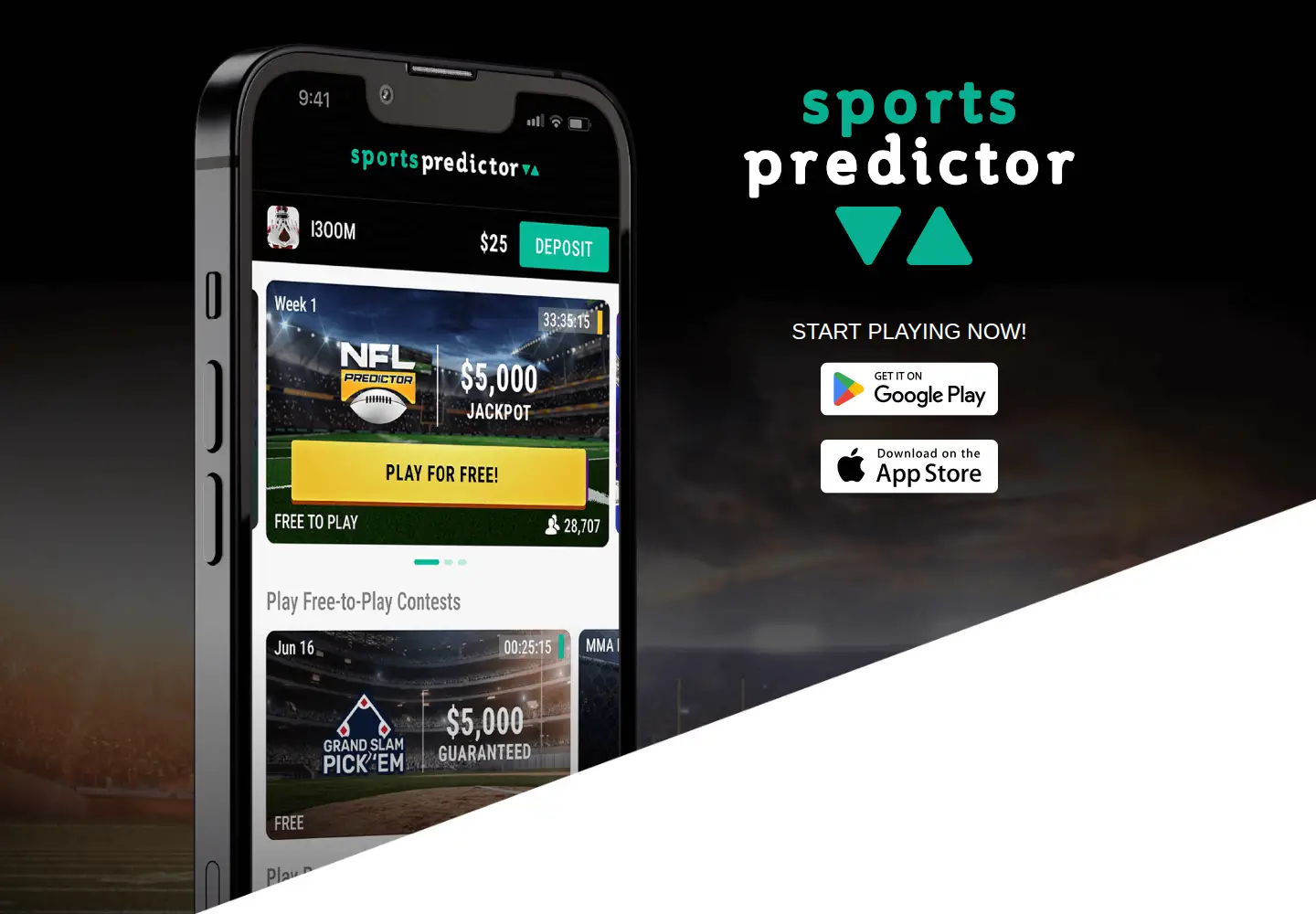Captured homepage of sportspredictorapp.com in the current scan