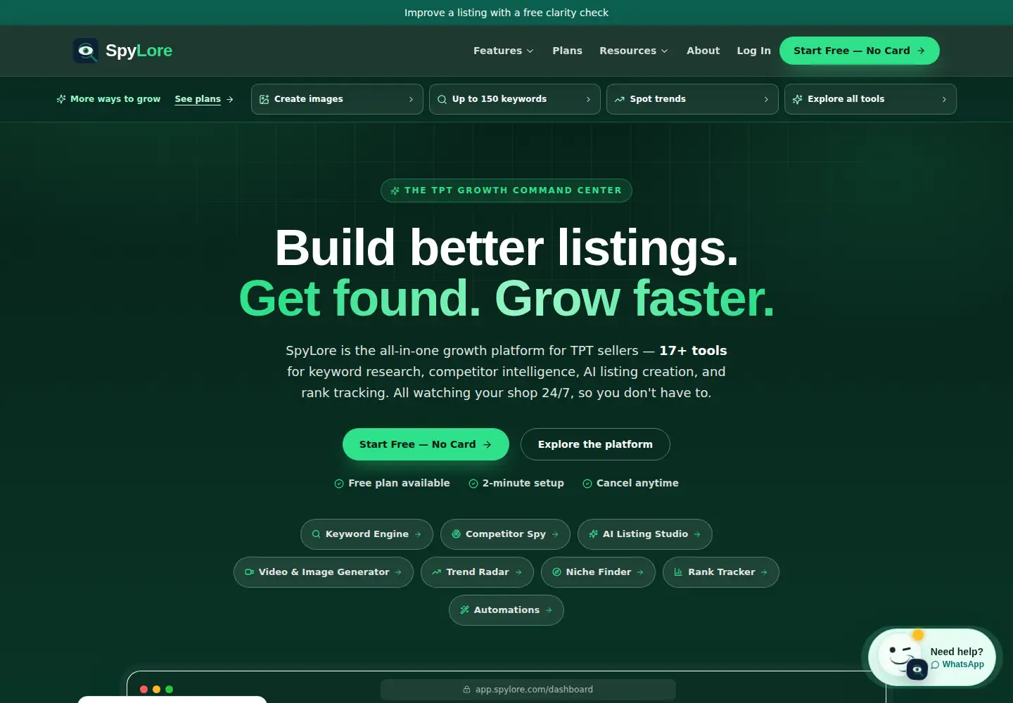 Screenshot of spylore.com