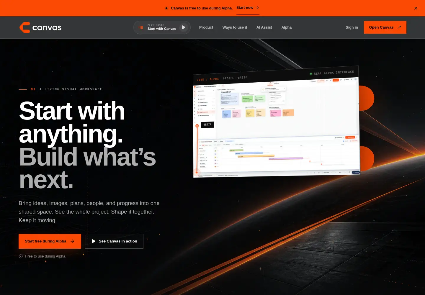 Screenshot of startwithcanvas.com