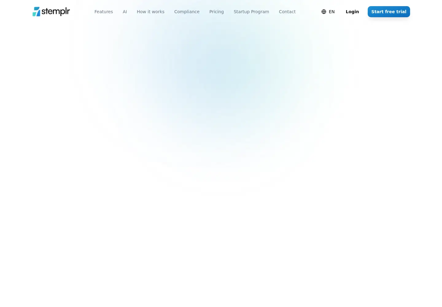 Captured homepage of stemplr.com in the current scan