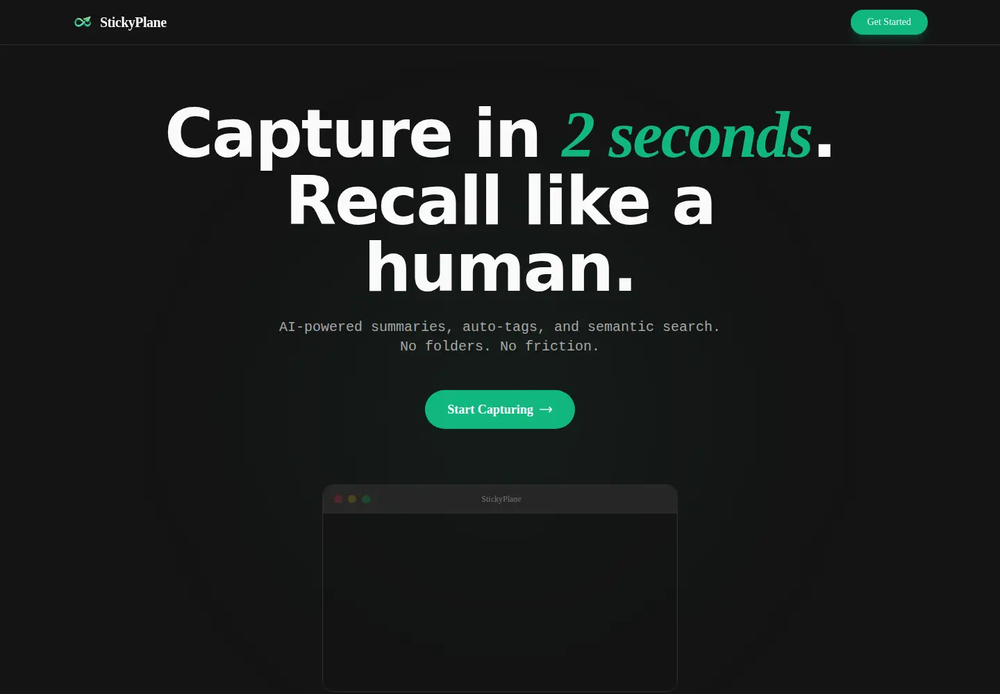 Screenshot of stickyplane.com