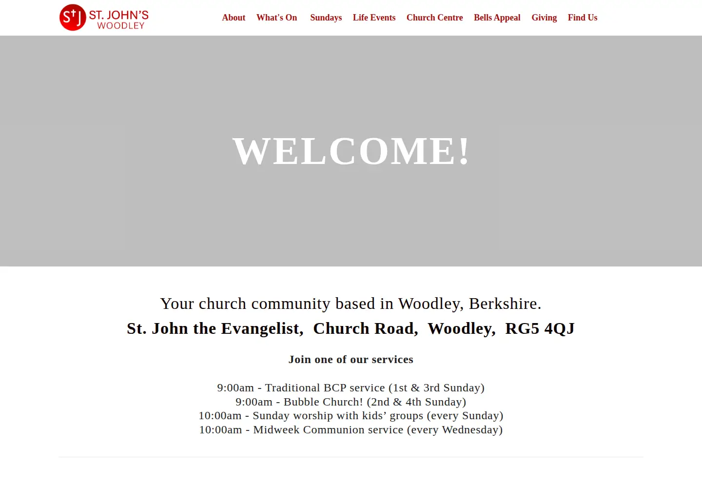 Captured homepage of stjohn-woodley.com in the current scan