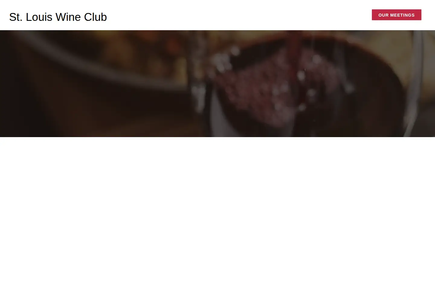 Captured homepage of stlwineclub.com in the current scan