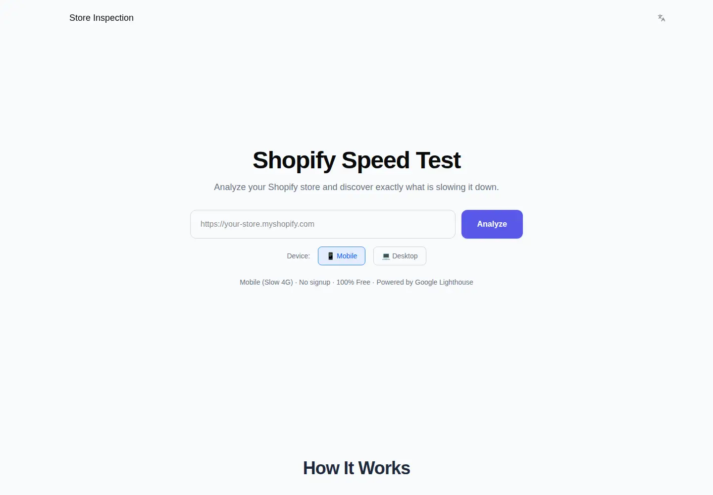 Screenshot of storeinspection.com