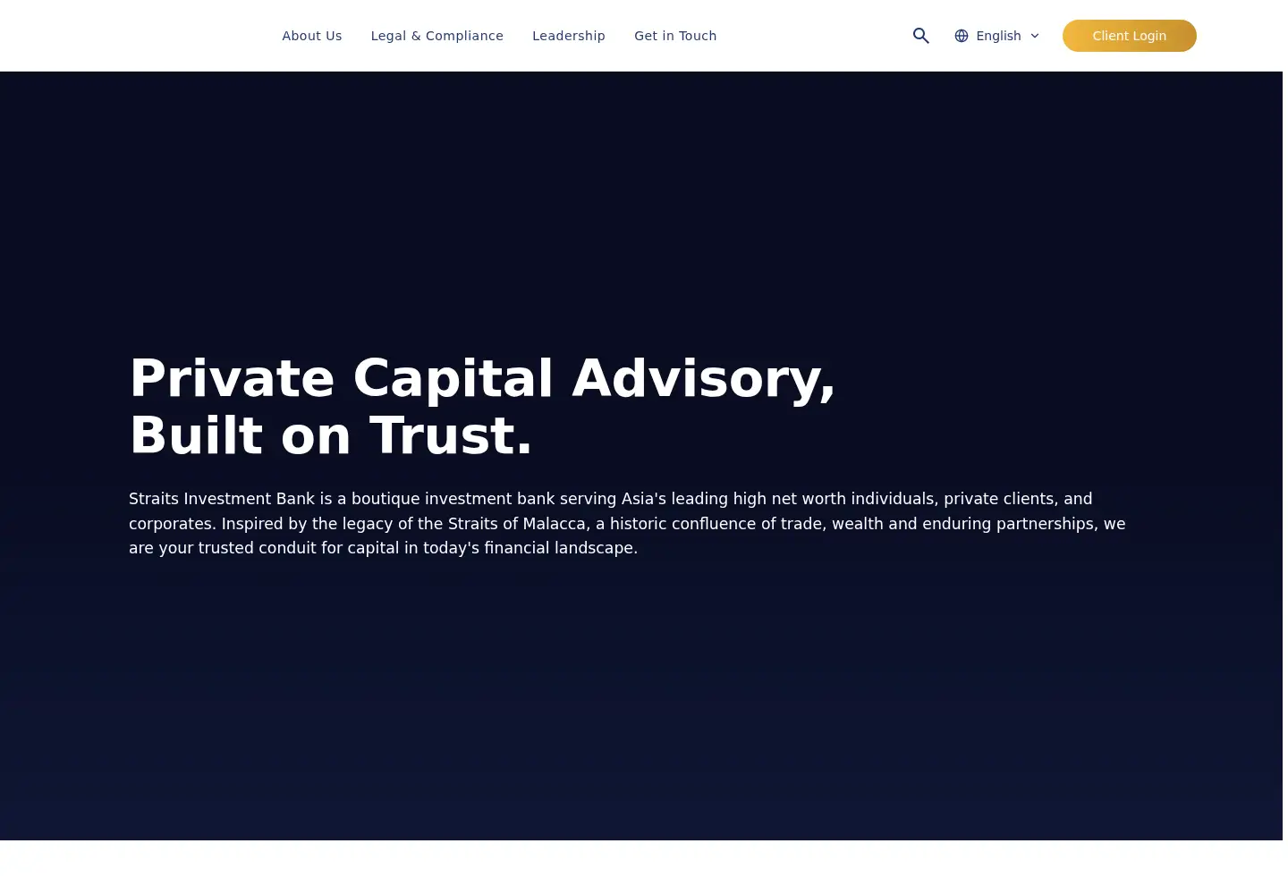 Captured homepage of straitsbank.com in the current scan