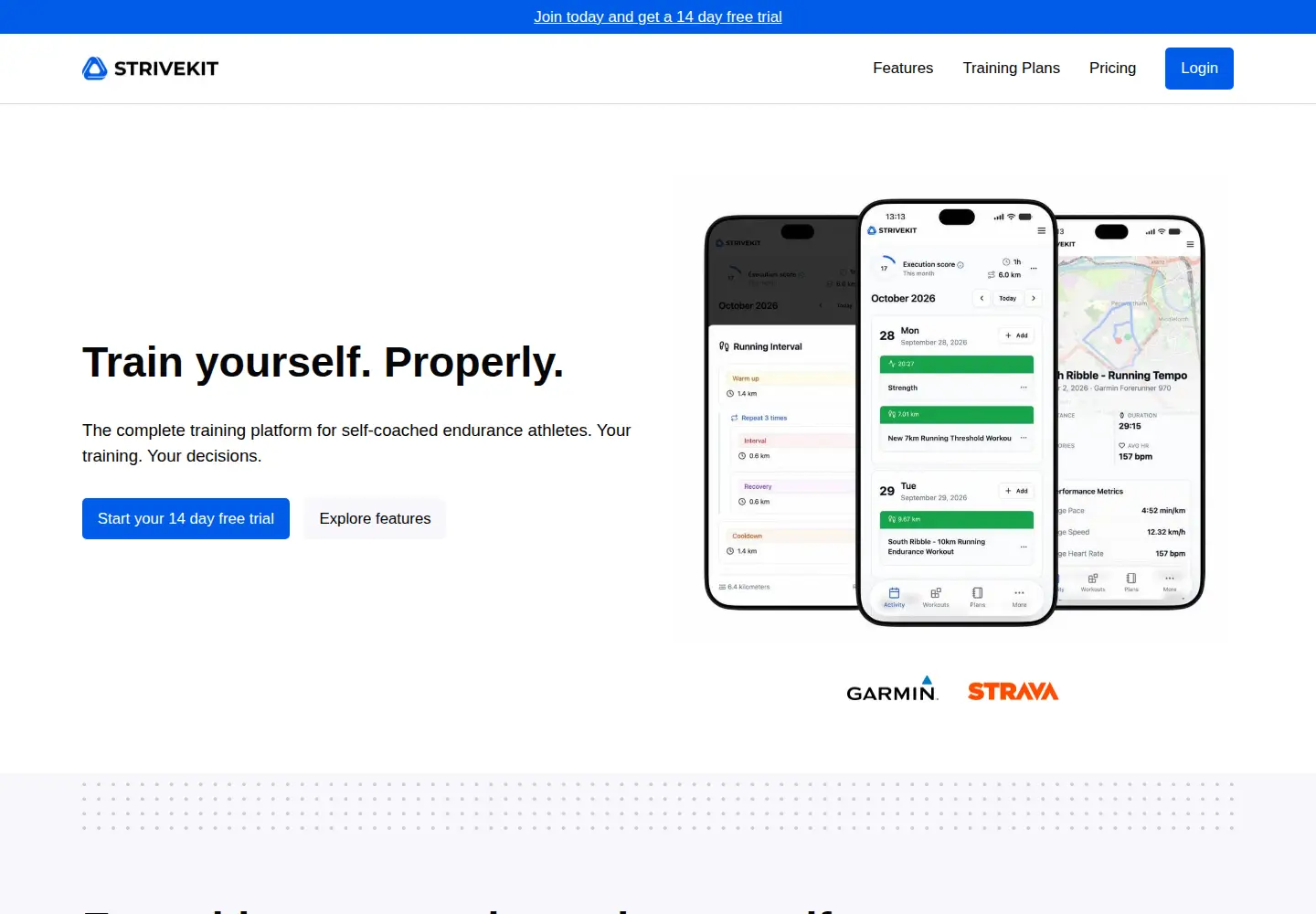 Screenshot of strivekit.com