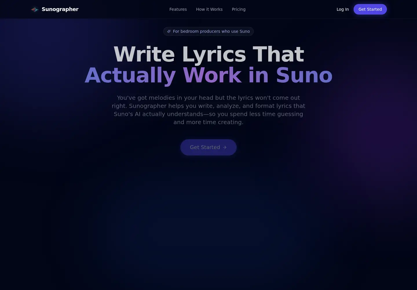 Screenshot of sunographer.com