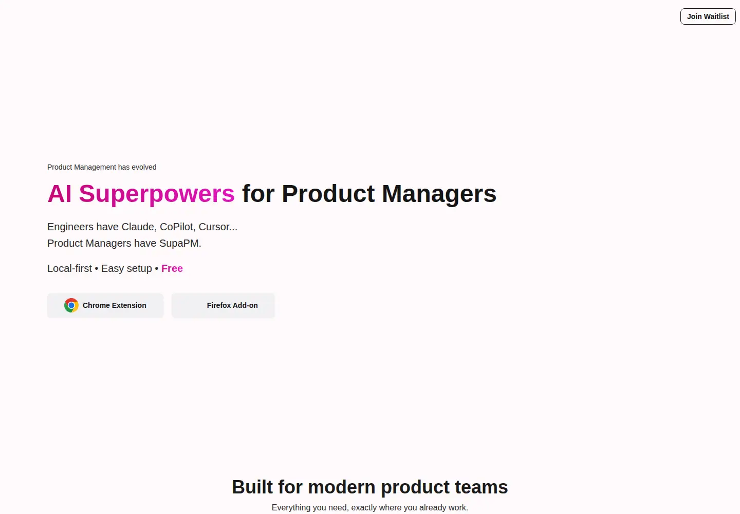 Captured homepage of supapm.com in the current scan