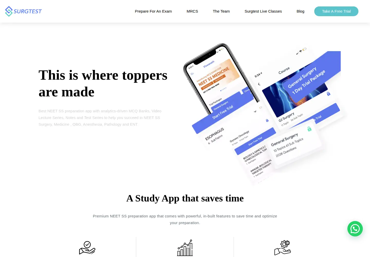 Captured homepage of surgtest.com in the current scan