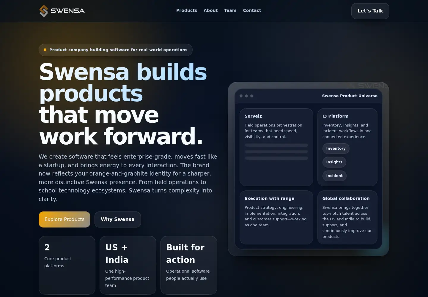 Captured homepage of swensa.com in the current scan