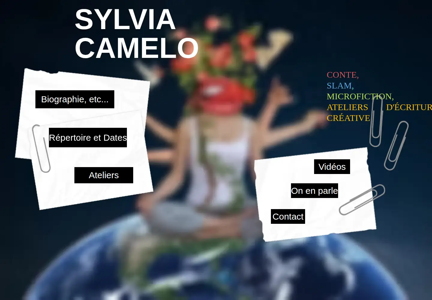 Screenshot of sylviacamelo.com