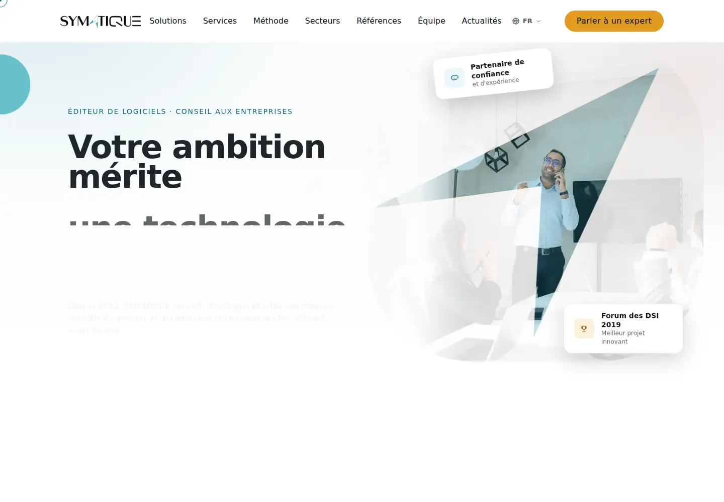Captured homepage of symatique.com in the current scan