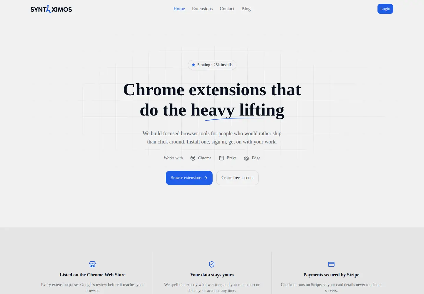 Screenshot of syntaximos.com