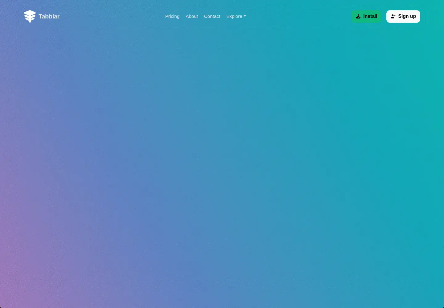 Screenshot of tabblar.com
