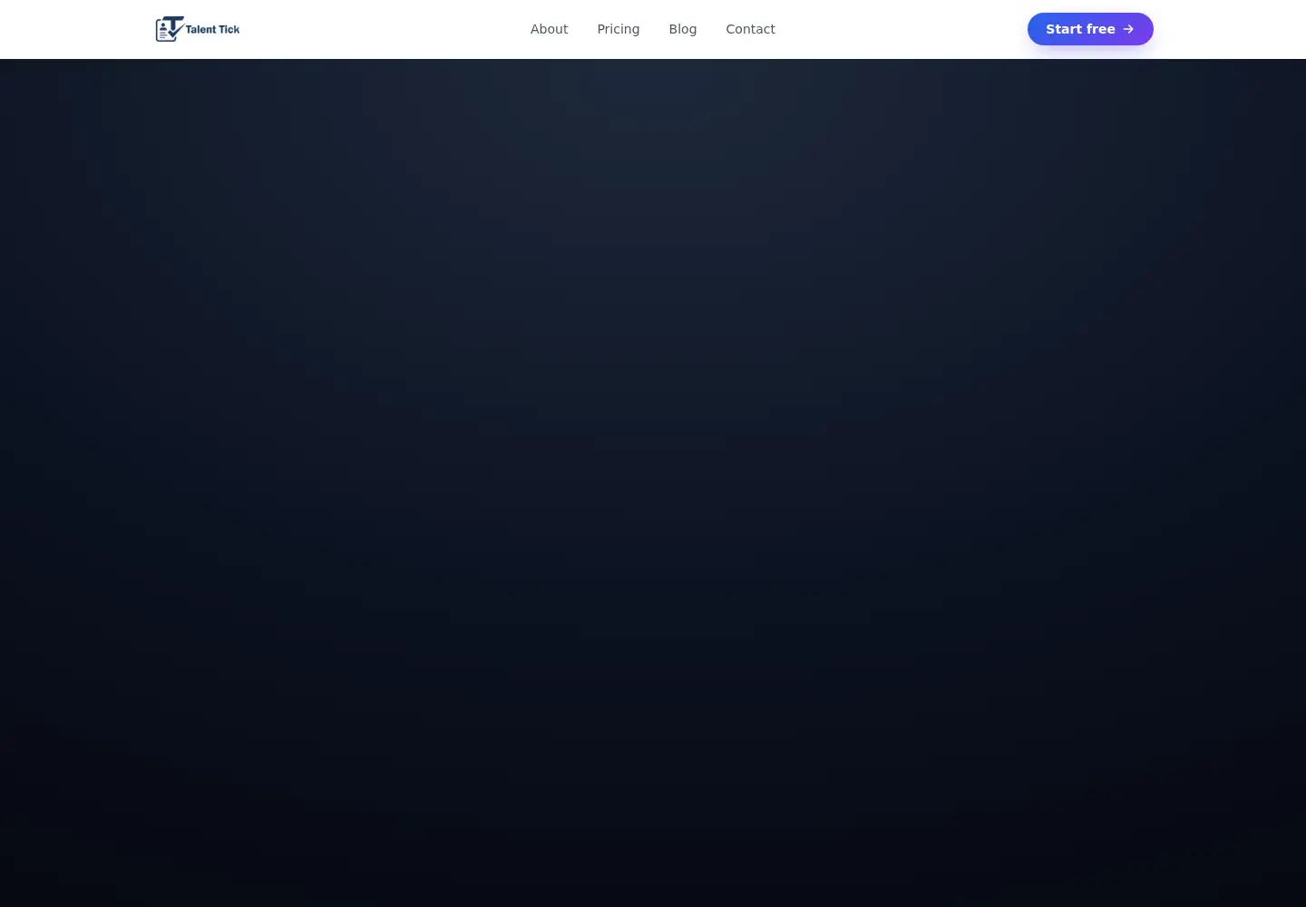 Screenshot of talenttick.com