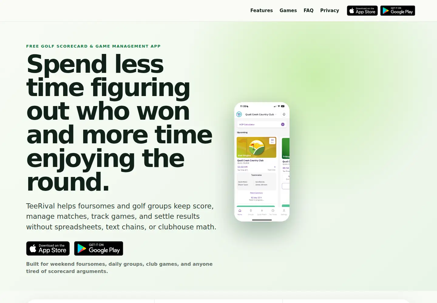 Captured homepage of teerival.com in the current scan
